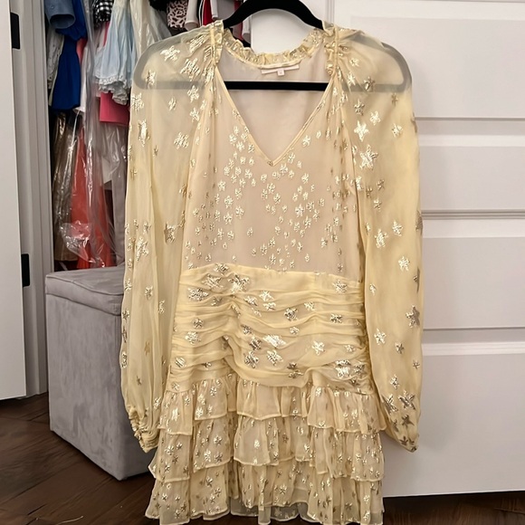 Loveshackfancy Yellow Gold Mini Dress - Picture 2 of 6